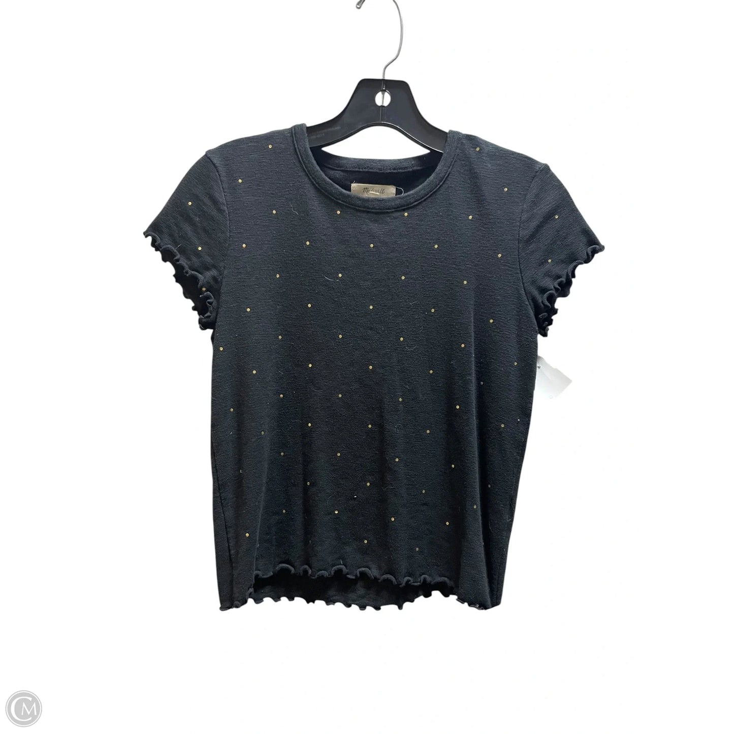 Top Short Sleeve Basic By Madewell In Polkadot Pattern, Size: S