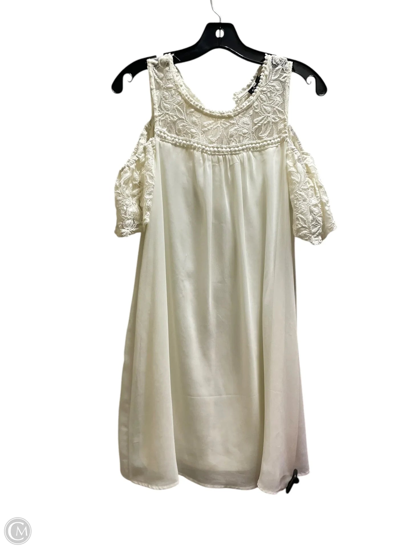 Dress Casual Short By As U Wish In Cream, Size: L