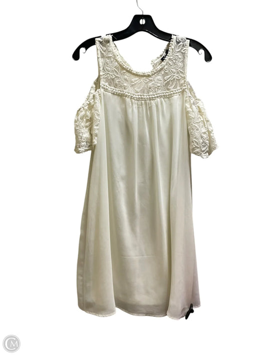 Dress Casual Short By As U Wish In Cream, Size: L