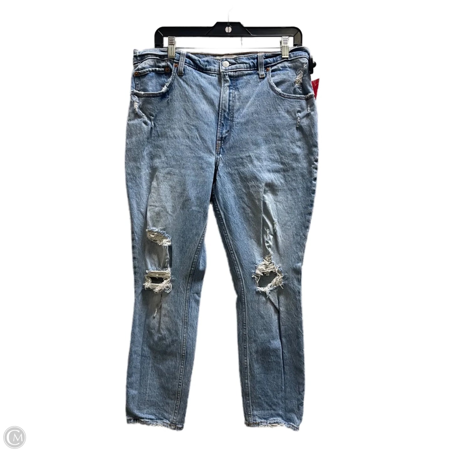 Jeans Skinny By Abercrombie And Fitch In Blue Denim, Size: 14