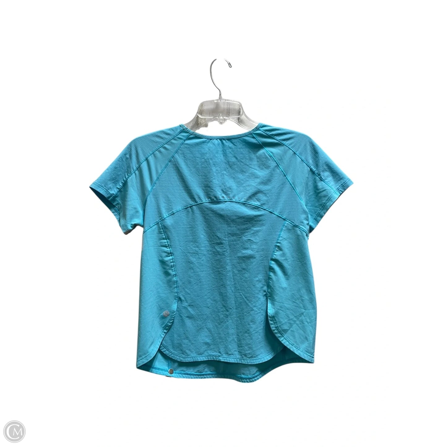 Athletic Top Short Sleeve By Lululemon In Blue, Size: S