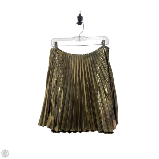 Skirt Mini & Short By Maeve In Gold, Size: 14