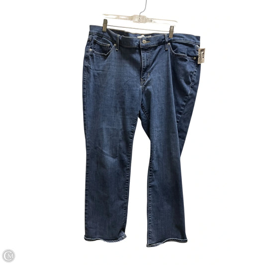 Jeans Straight By Levis In Blue Denim, Size: 20