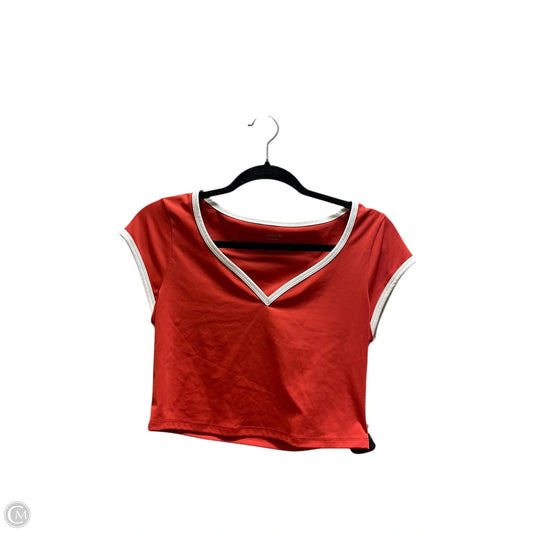 Athletic Top Short Sleeve By Old Navy In Red, Size: M