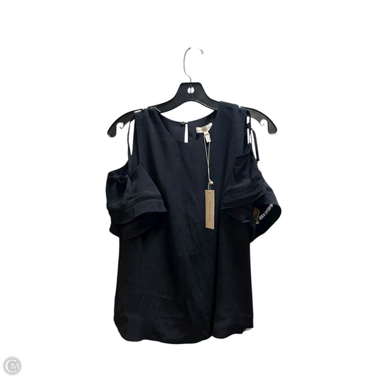 Top Short Sleeve By Rebecca Taylor In Black, Size: 4