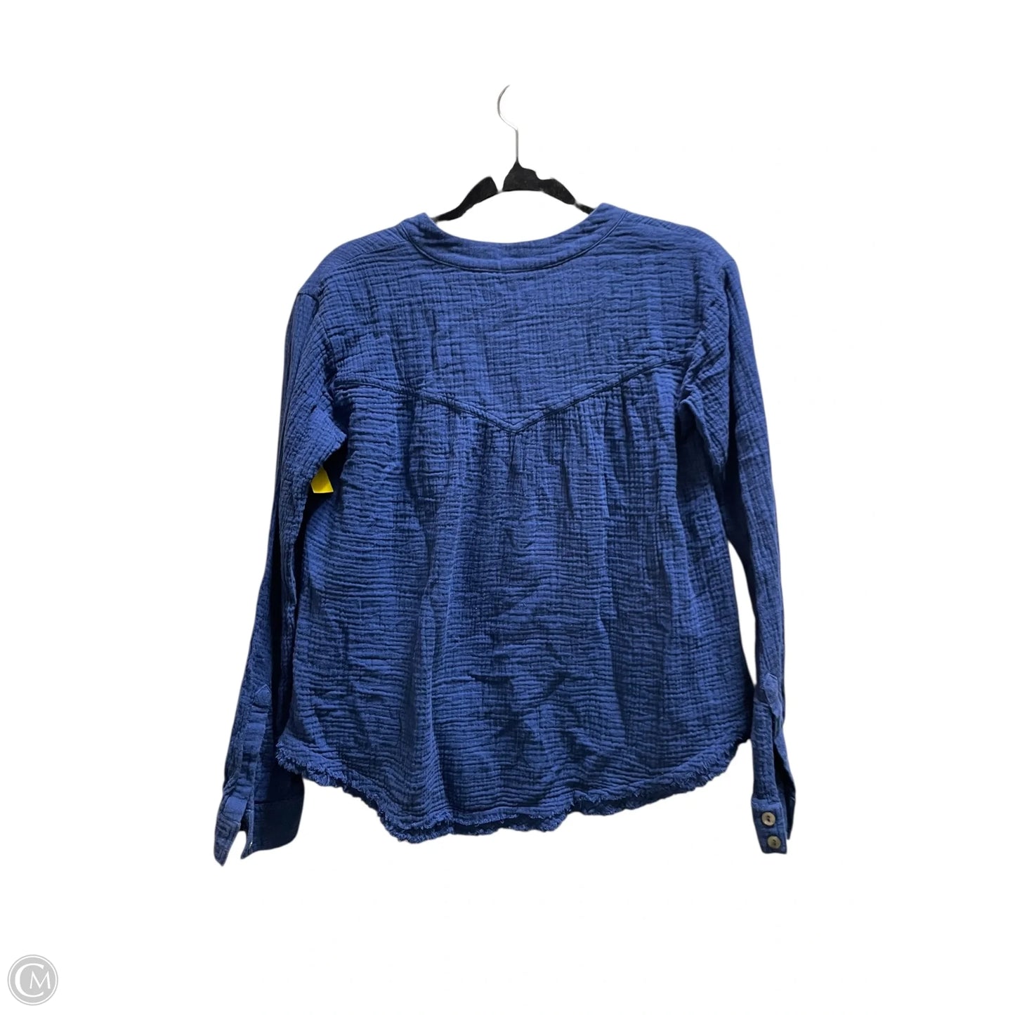 Top Long Sleeve By Free People In Blue, Size: S