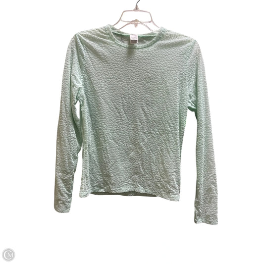 Top Long Sleeve By Pink In Green, Size: L