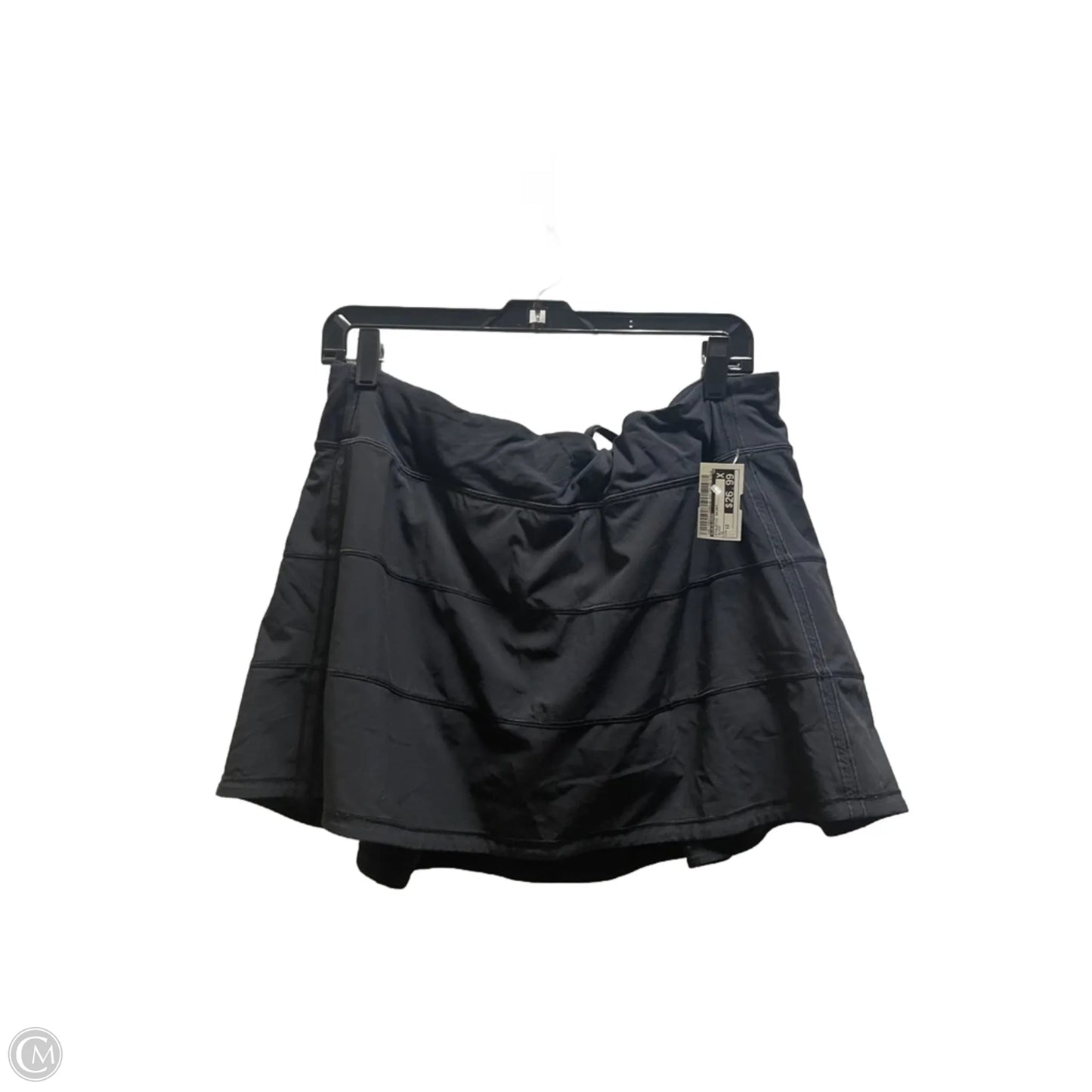 Athletic Skirt By Lululemon In Black, Size: 12