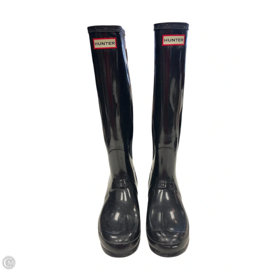 Boots Knee Flats By Hunter In Black, Size: 8