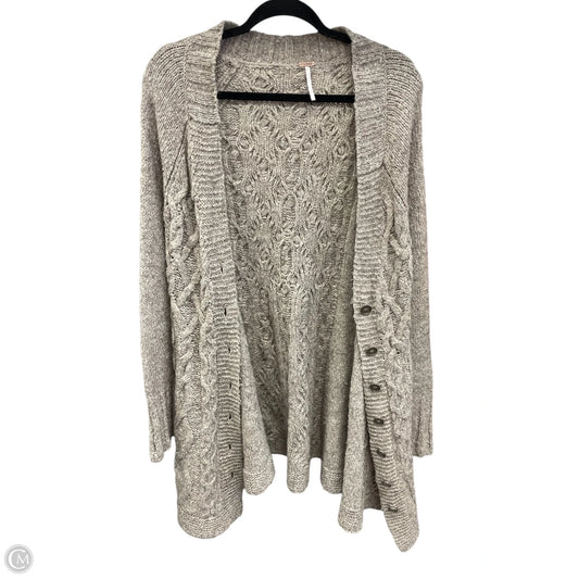 Sweater Cardigan By Free People In Brown, Size: M