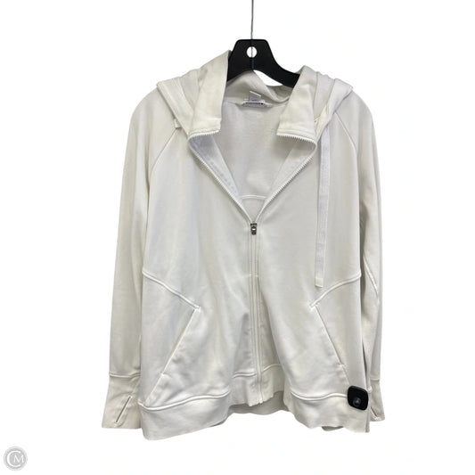 Athletic Jacket By Athleta In White, Size: 1x