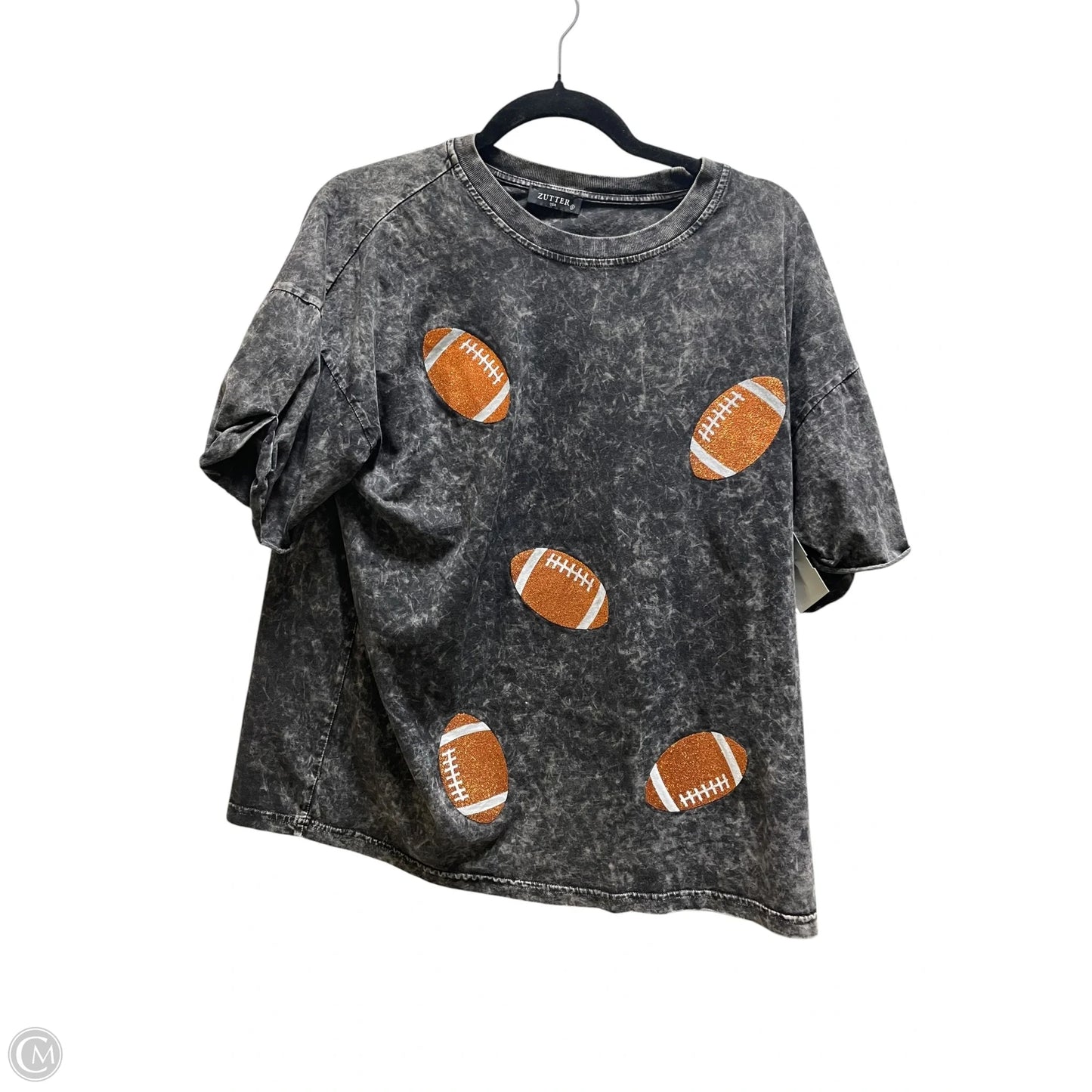 Top Short Sleeve By Clothes Mentor In Grey, Size: S