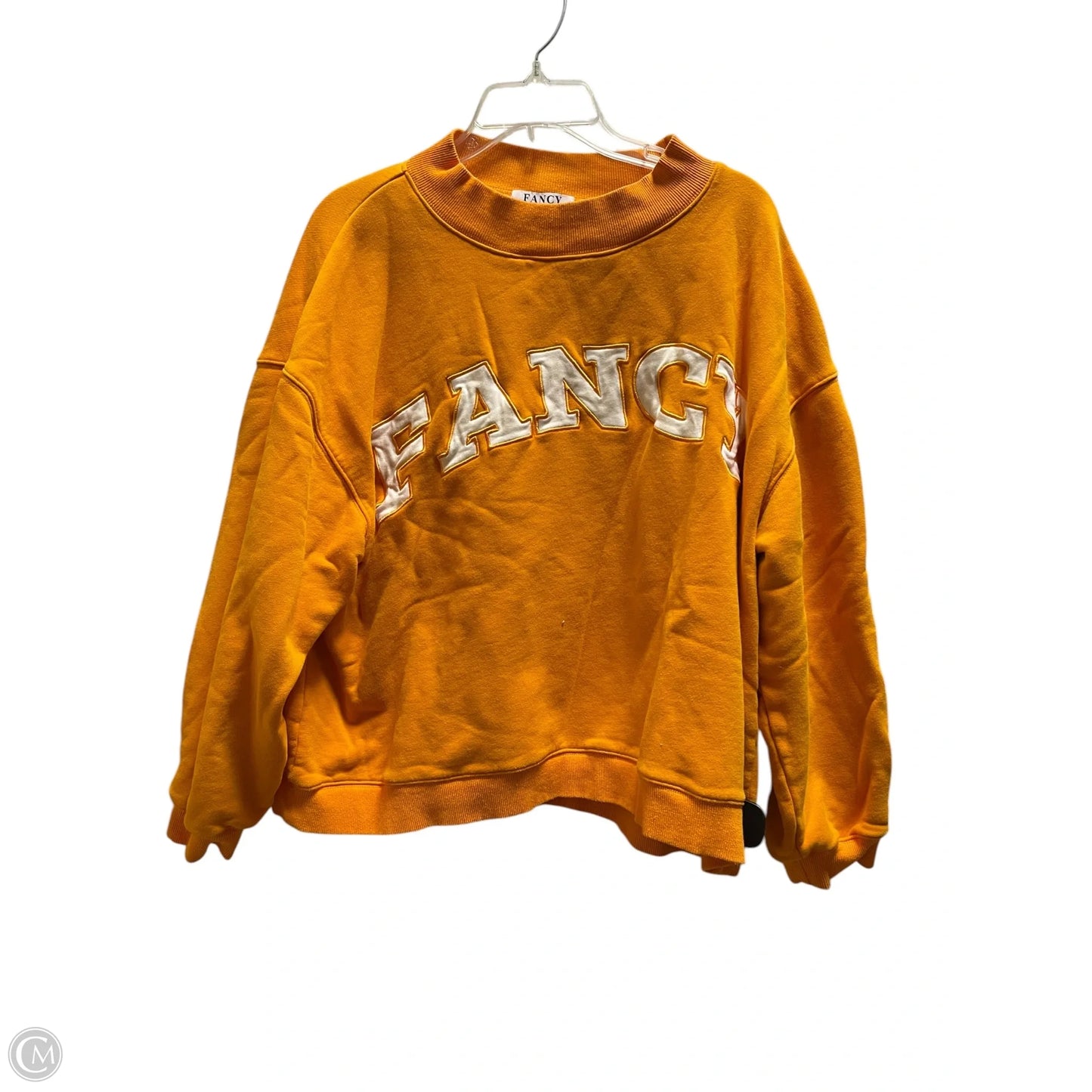Sweatshirt Collar By Cmc In Orange, Size: M