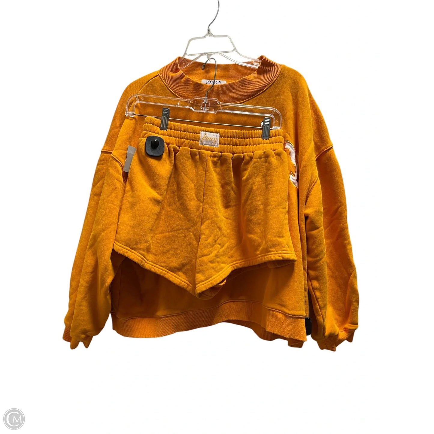 Sweatshirt Collar By Cmc In Orange, Size: M