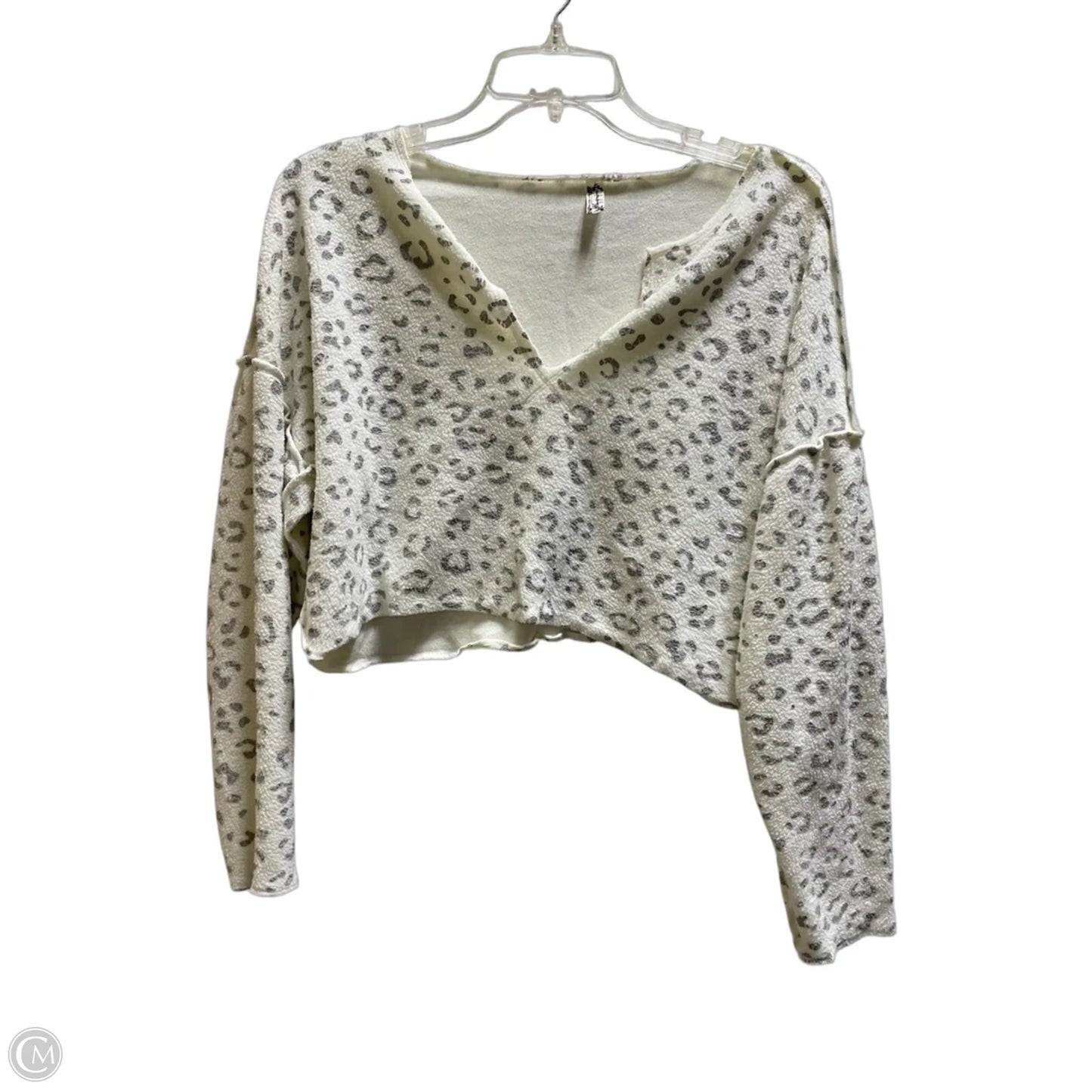 Top Long Sleeve By Free People In Animal Print, Size: Xs