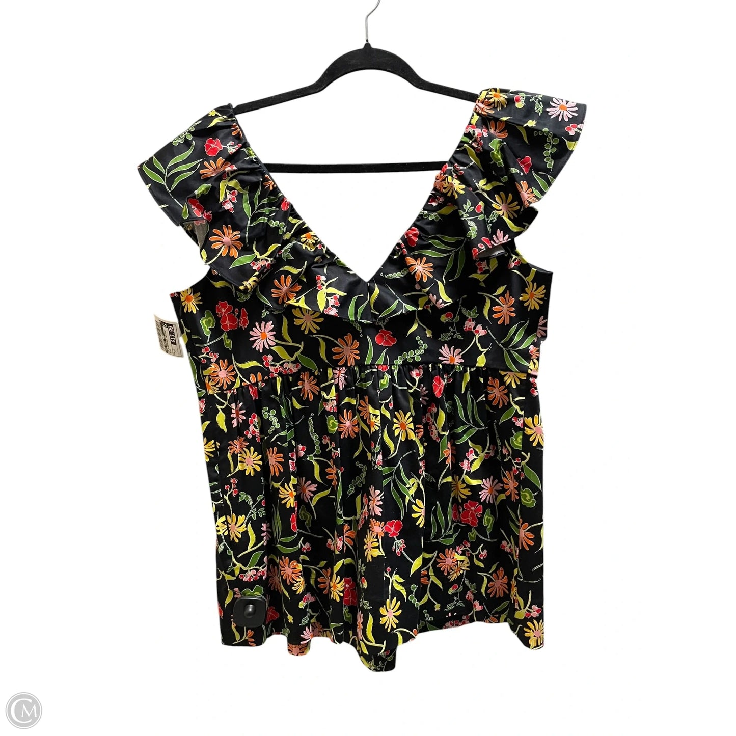 Top Sleeveless Designer By Kate Spade In Black, Size: 14