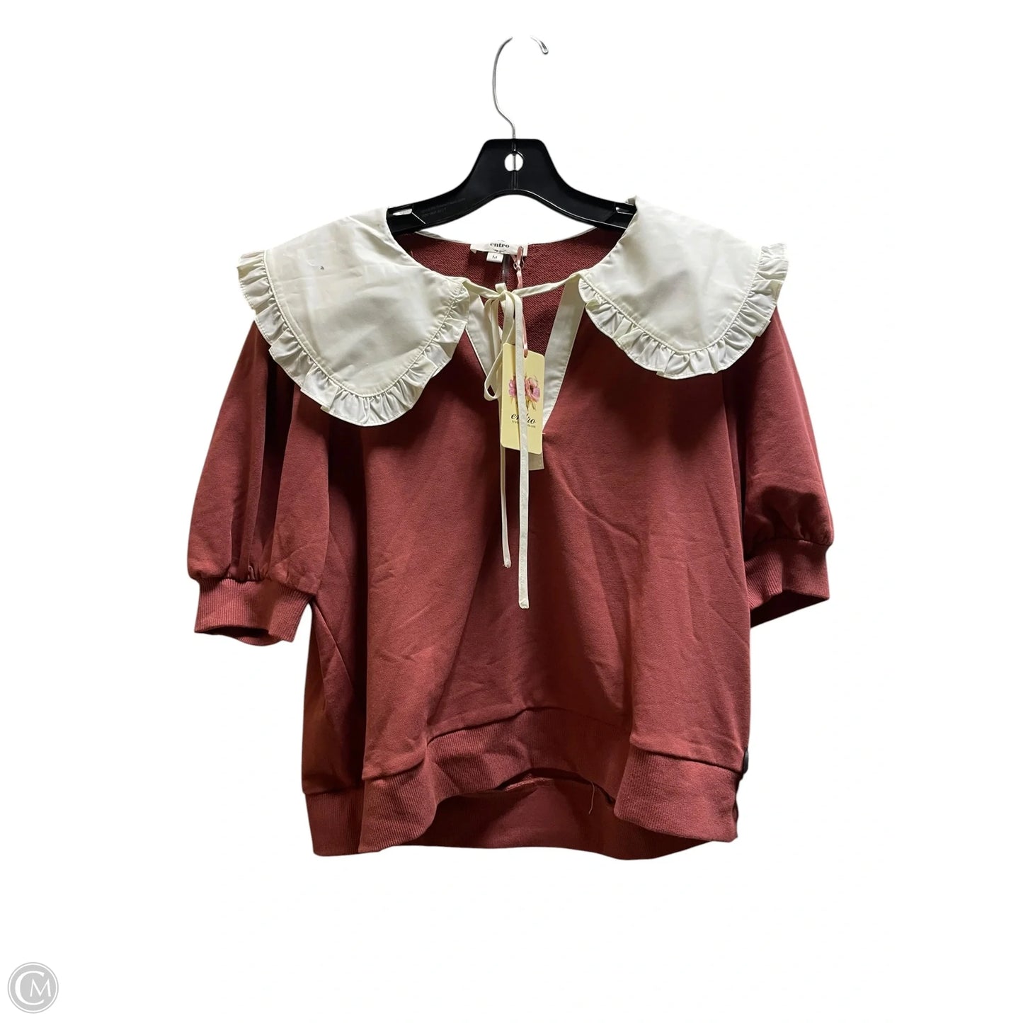 Top Short Sleeve By Entro In Red, Size: M