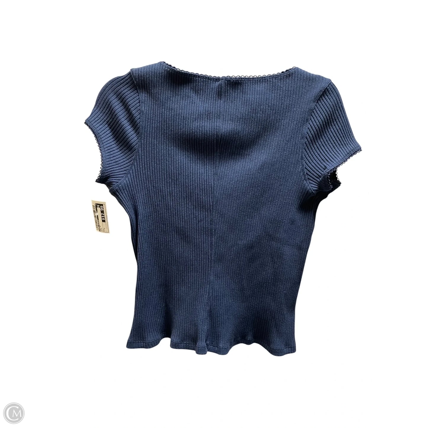 Top Short Sleeve By Free People In Blue, Size: L