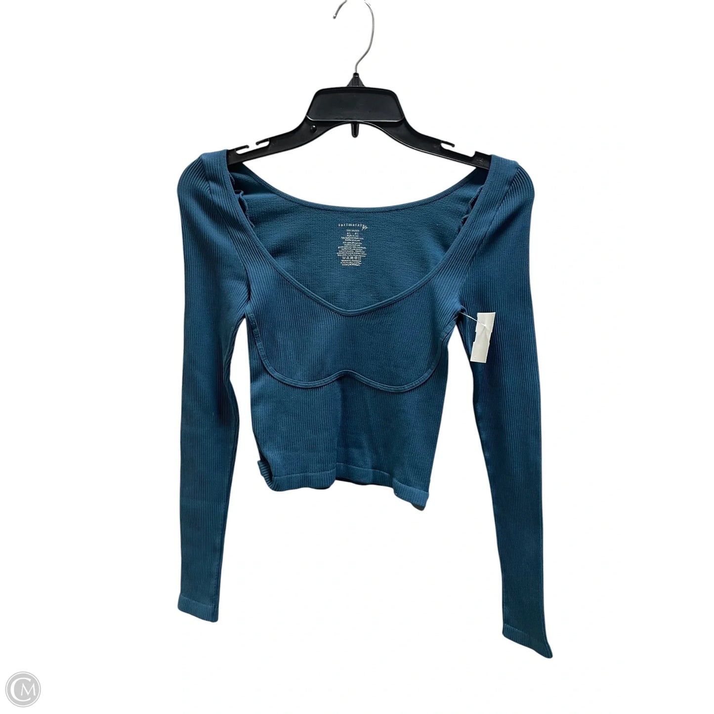 Top Long Sleeve By Free People In Blue, Size: M