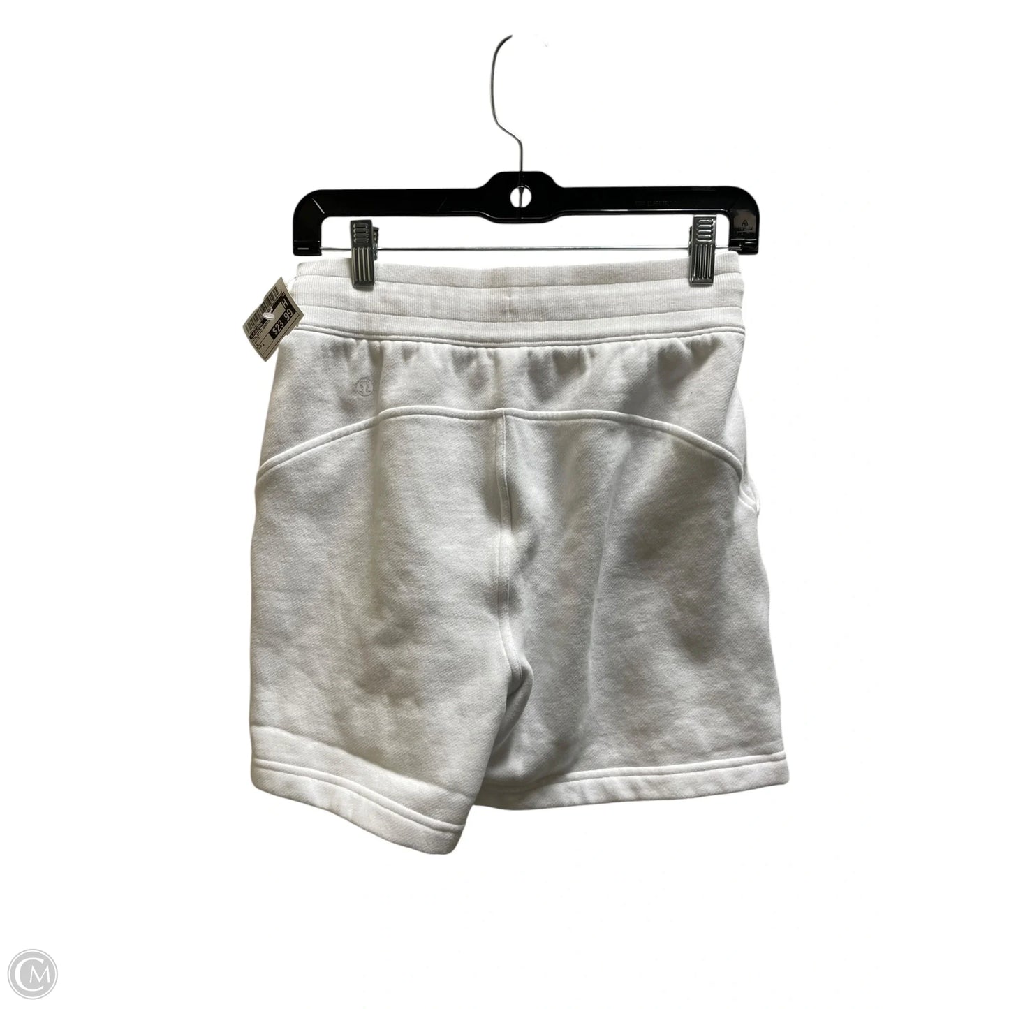 Athletic Shorts By Lululemon In White, Size: 4