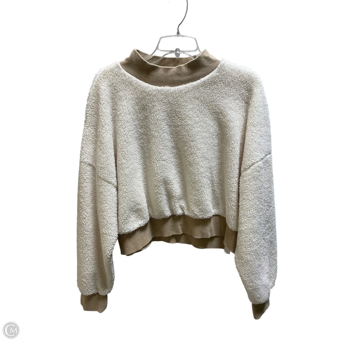Sweater By Fabletics In Cream, Size: Xl