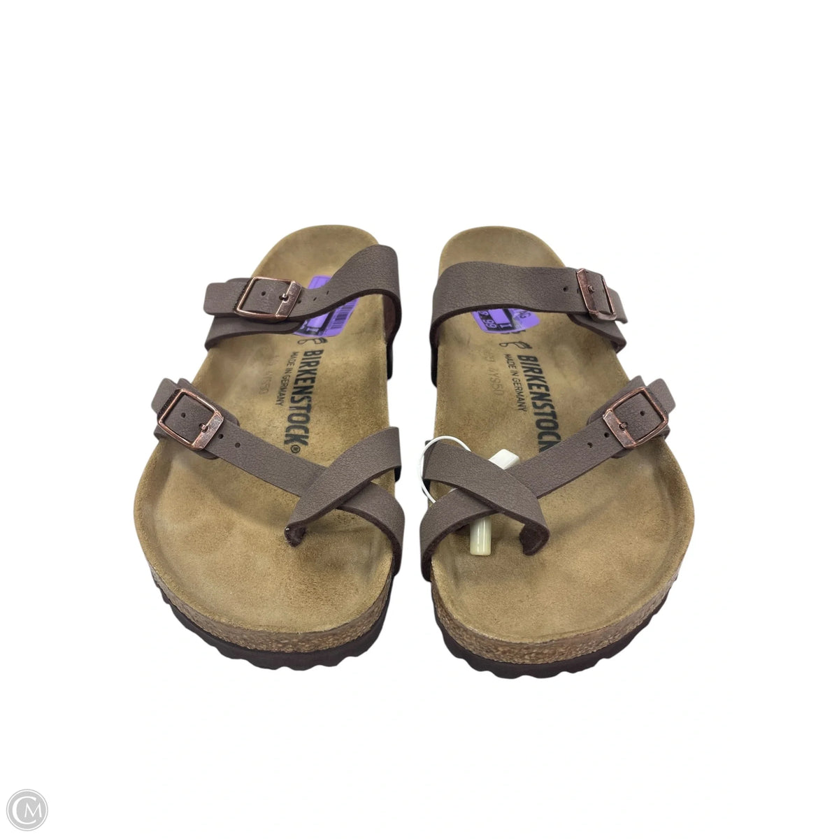 Sandals Flats By Birkenstock In Brown, Size: 5