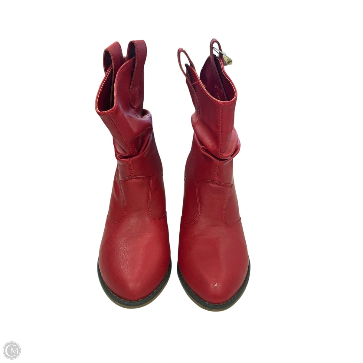 Boots Ankle Flats By Cmf In Red, Size: 7