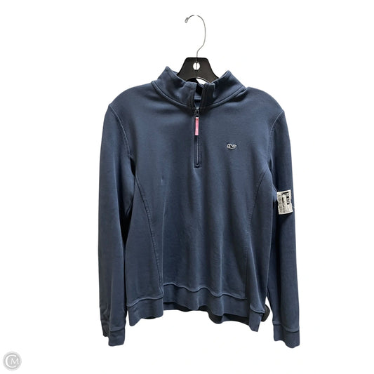 Sweatshirt Collar By Vineyard Vines In Blue, Size: M