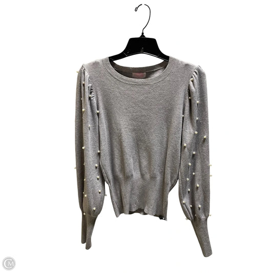 Sweater By Pink Lily In Grey, Size: L