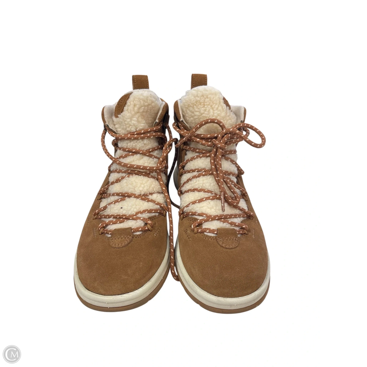 Boots Designer By Ugg In Brown, Size: 8