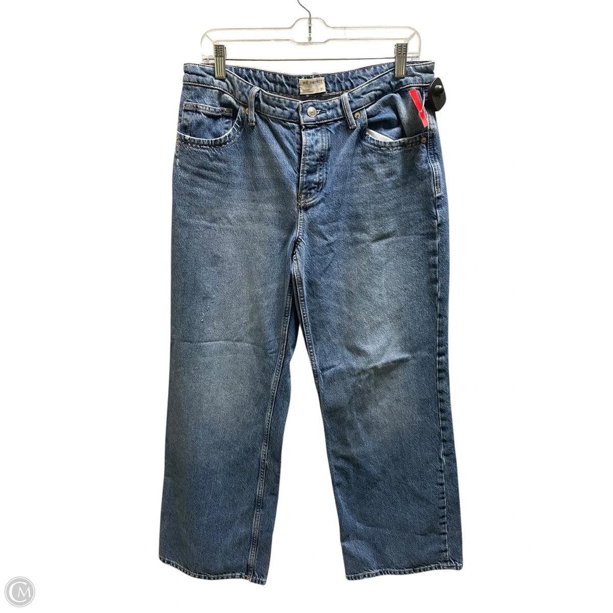 Jeans Straight By We The Free In Blue Denim, Size: 12