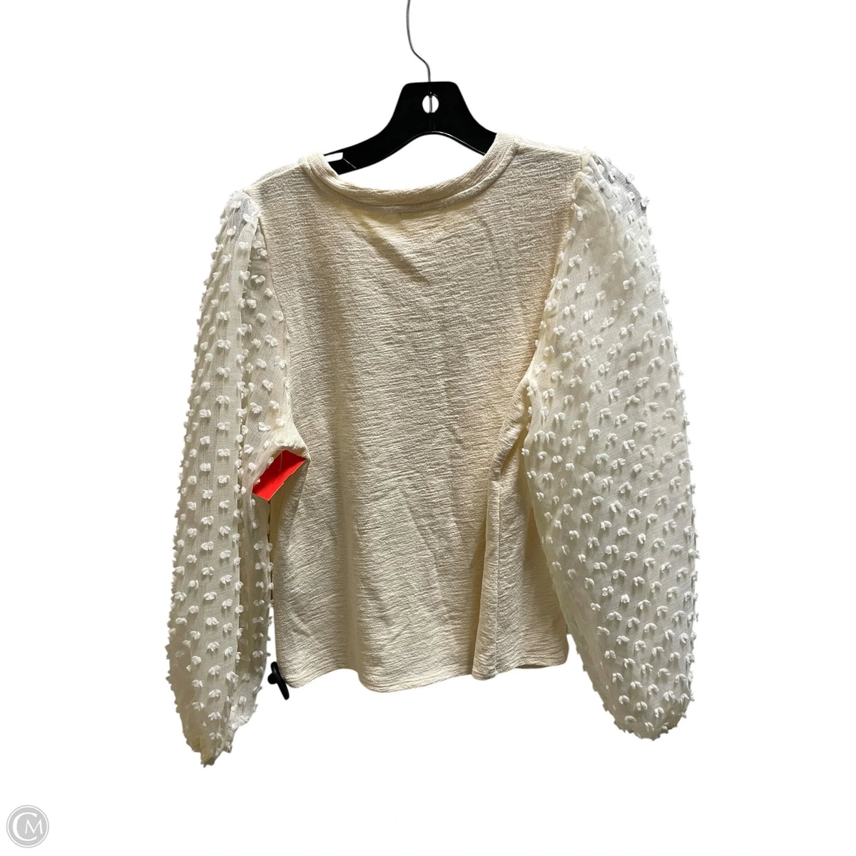 Top Long Sleeve By Maeve In Cream, Size: M