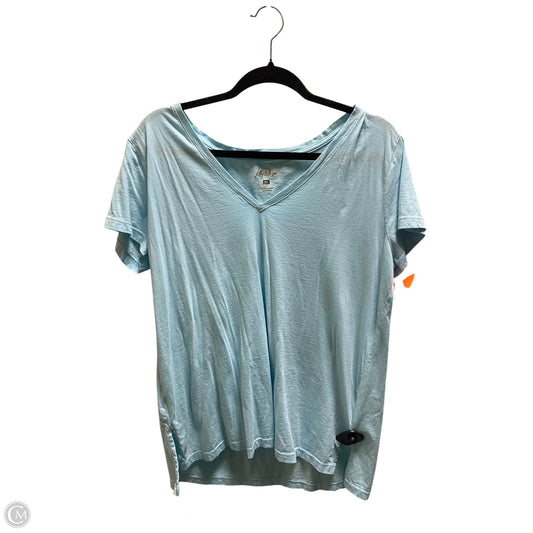 Top Short Sleeve Designer By Lilly Pulitzer In Blue, Size: Xl
