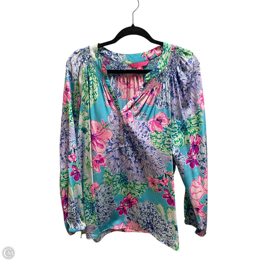 Top Long Sleeve Designer By Lilly Pulitzer In Multi-colored, Size: Xl