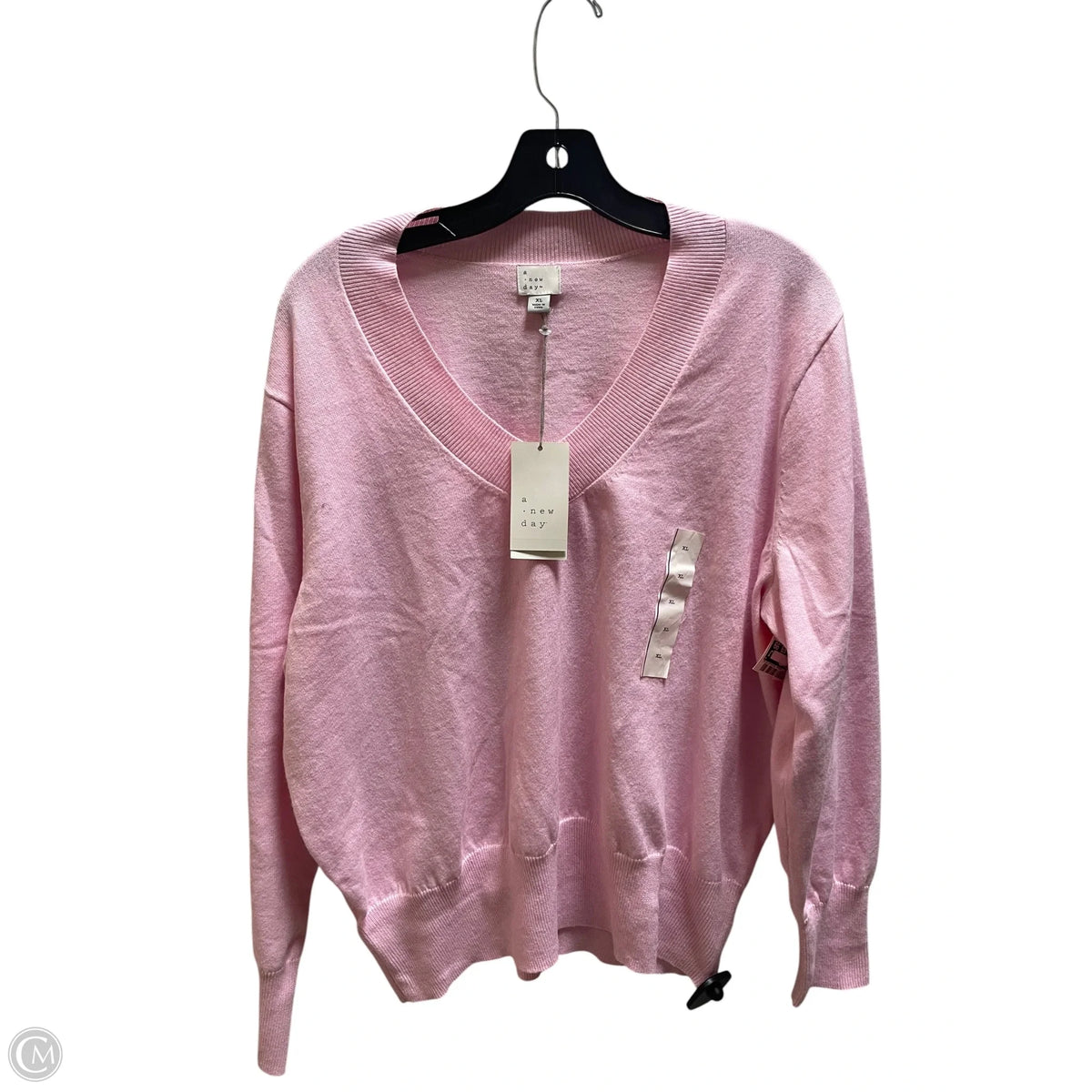 Top Long Sleeve By A New Day In Pink, Size: Xl