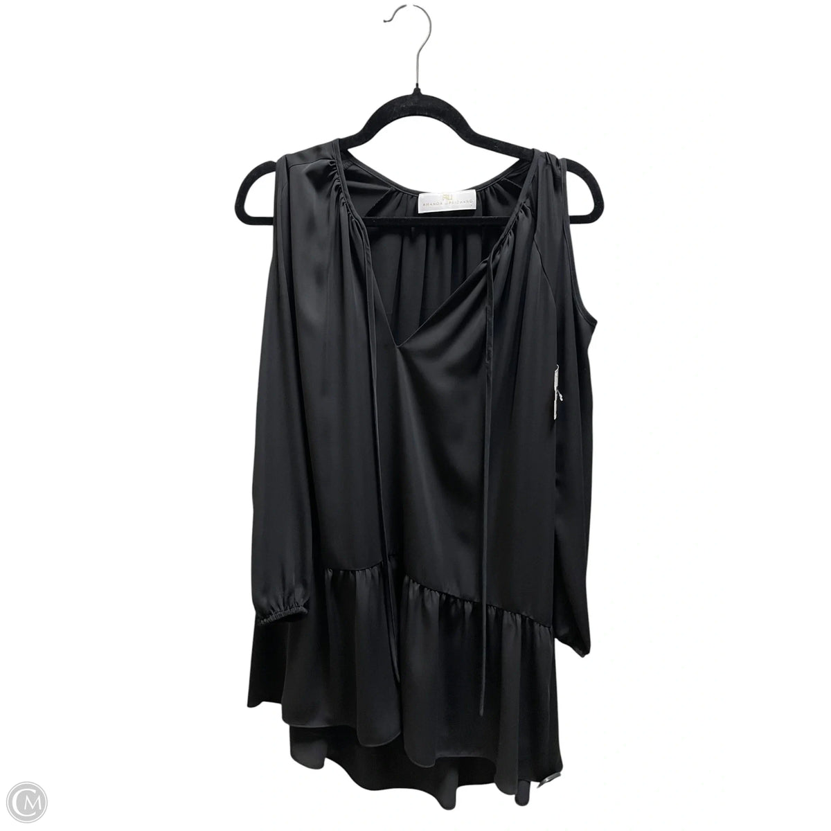 Top Long Sleeve By Amanda Uprichard In Black, Size: S