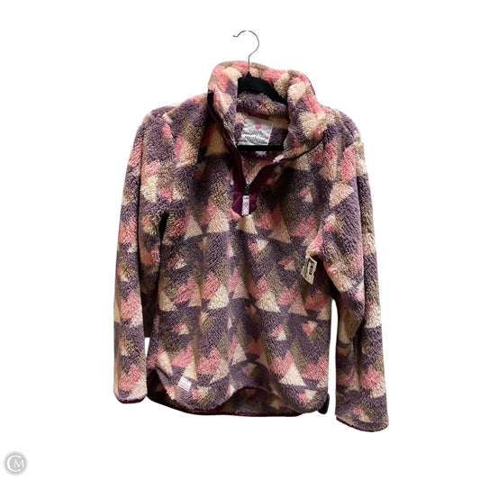 Jacket Fleece By Simply Southern In Purple, Size: M
