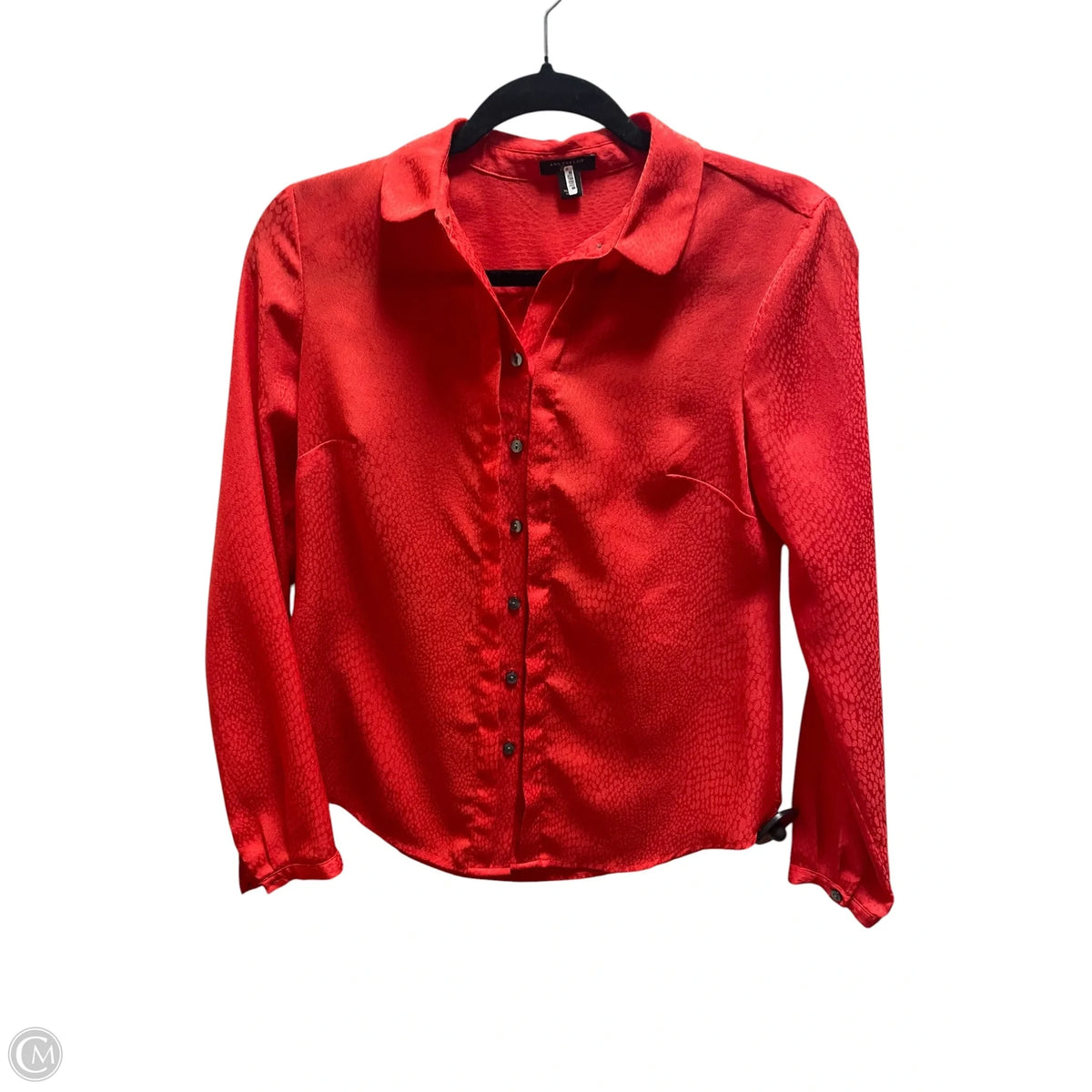 Top Long Sleeve By Ann Taylor In Red, Size: Xs