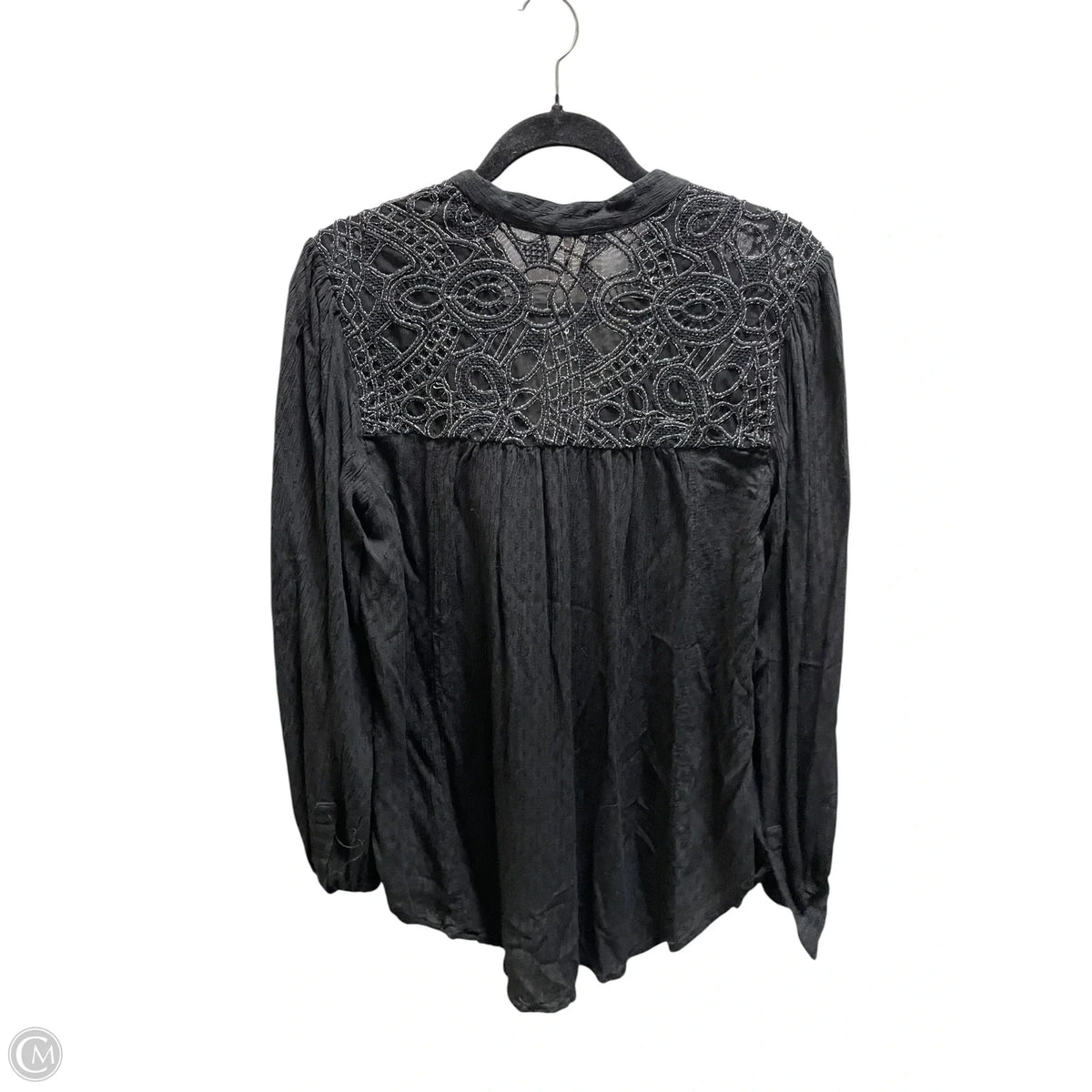 Top Long Sleeve By Free People In Black, Size: S