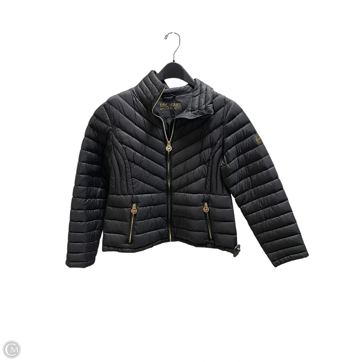 Coat Designer By Michael Kors In Black, Size: Lp