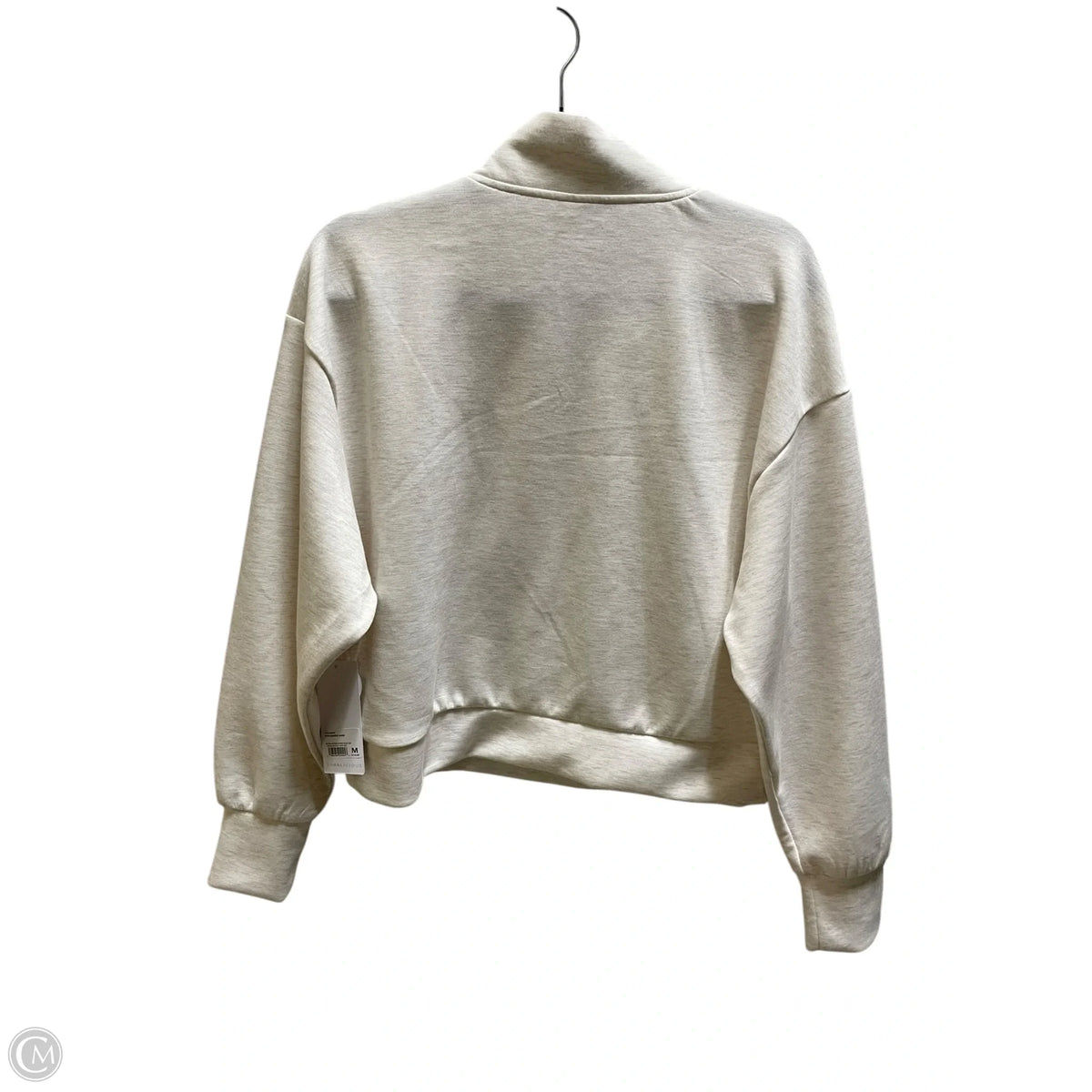 Sweatshirt Collar By Yogalicious In Cream, Size: M