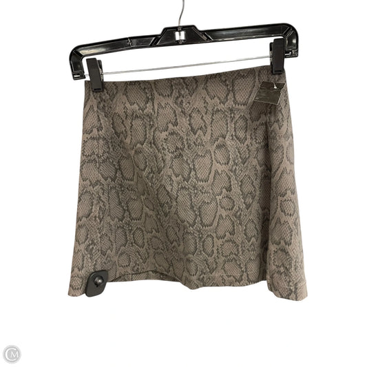 Skirt Mini & Short By Blush In Grey, Size: S