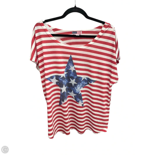 Top Short Sleeve By Clothes Mentor In Red, Size: Xl