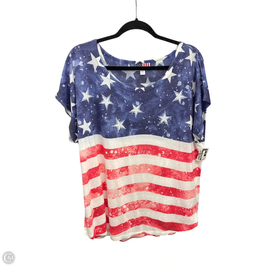 Top Short Sleeve By Clothes Mentor In Red, Size: Xxl