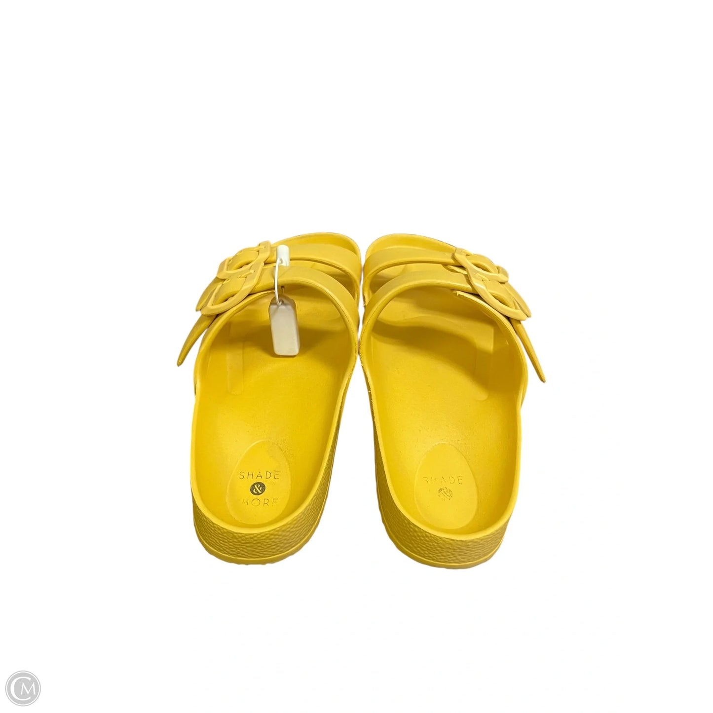 Sandals Flip Flops By Shade & Shore In Yellow, Size: 6