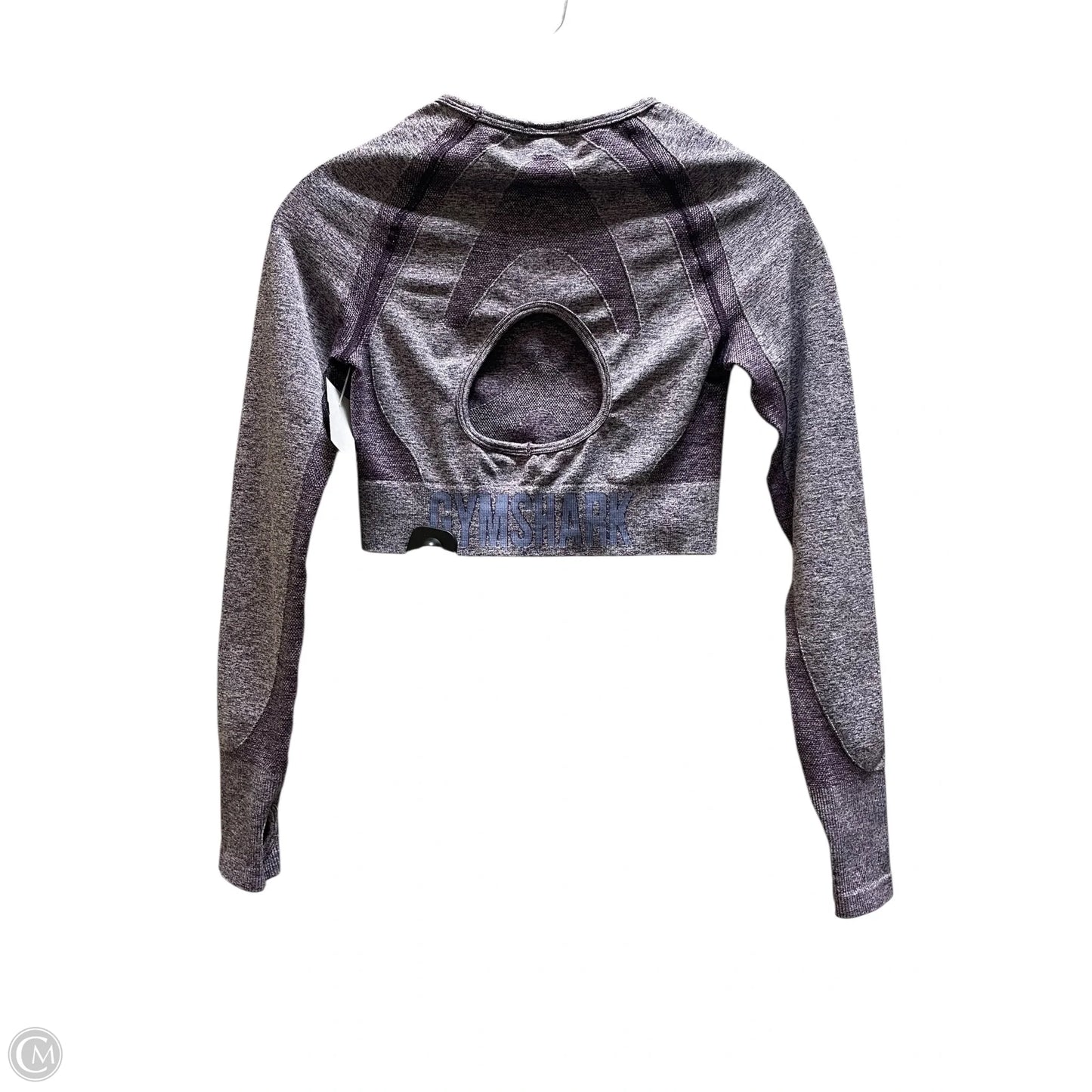 Athletic Top Long Sleeve Collar By Gym Shark In Purple, Size: M