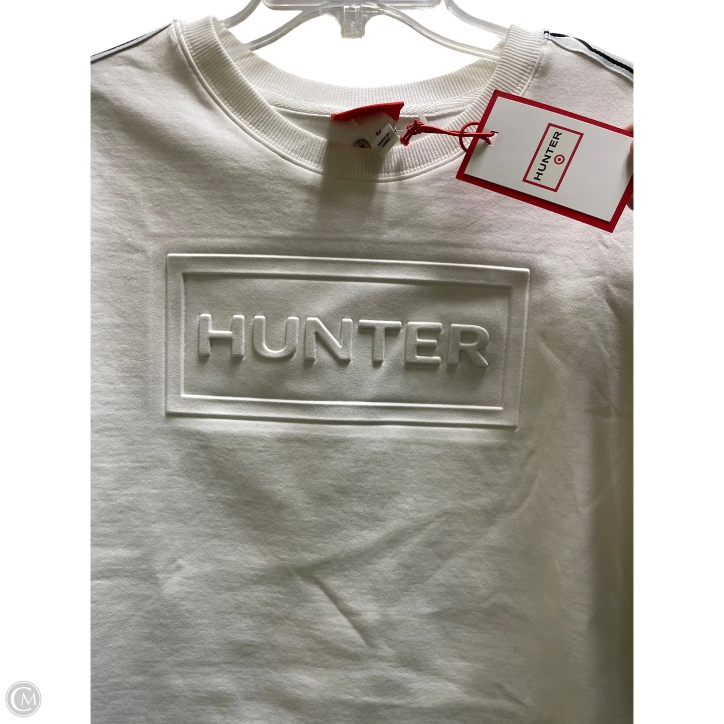 Sweatshirt Crewneck By Hunter In White, Size: M