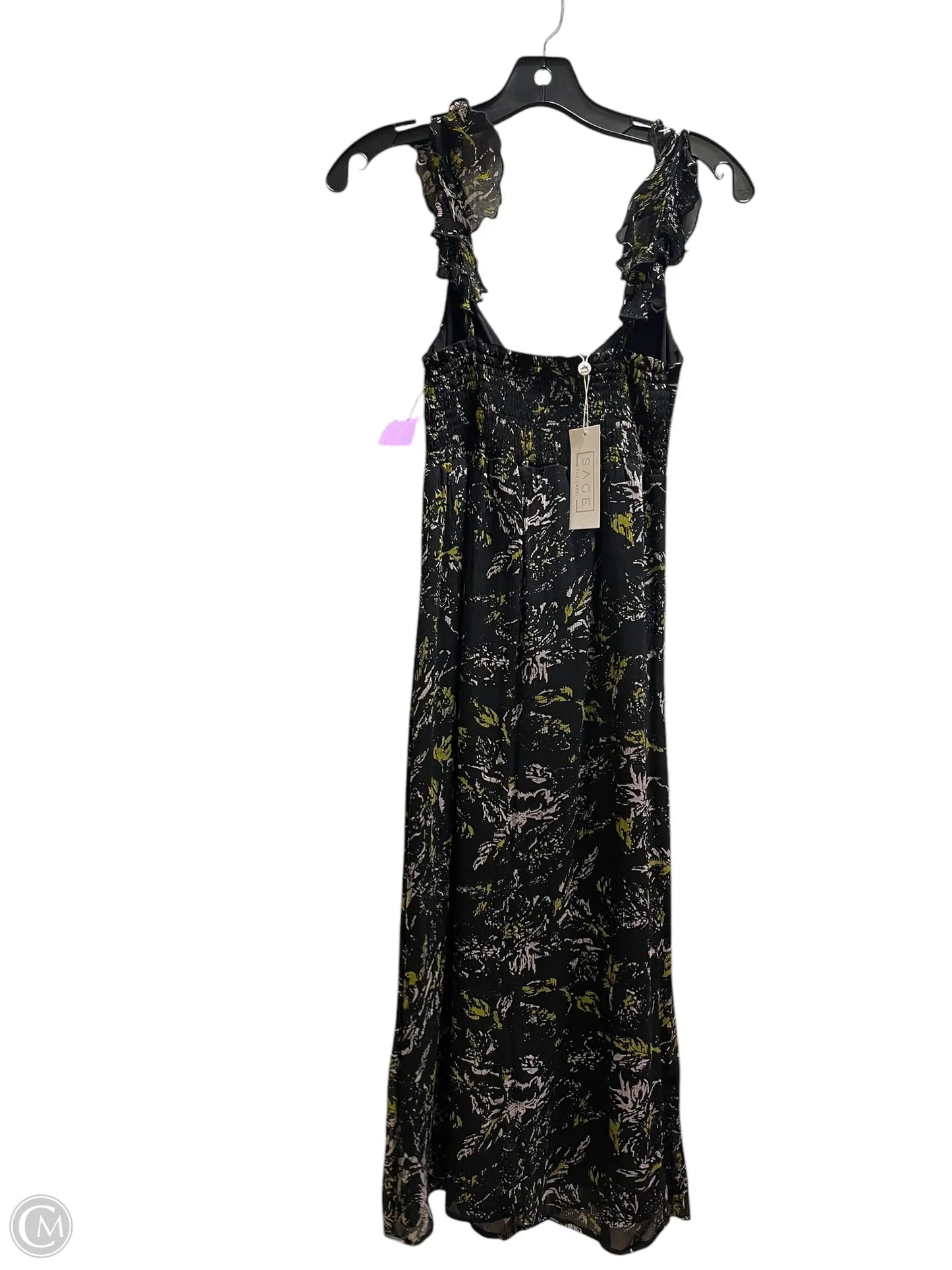 Dress Casual Midi By Sage In Black, Size: Xs