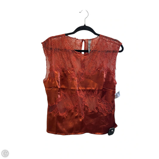 Top Sleeveless By Anthropologie In Orange, Size: M