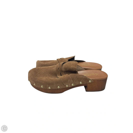 Shoes Heels Wedge By Clothes Mentor In Brown, Size: 9